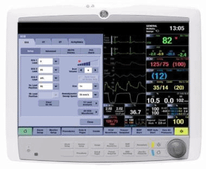 Image: The GE Carescape Monitor B850 (Photo courtesy GE Healthcare).